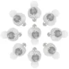 Decorazione per feste OSALADI 100pcs Luci a palloncino super luminose LED Mini luce per lanterne Candela (bianco caldo)