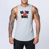 Pamuk Egzersiz Gym Tank Top Mens Kas Kolsuz Spor Giyim Gömlek Stringer Moda Giyim Vücut Geliştirme Singlets Fitness Yelek D220615