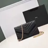 Moda Çantalar Omuz Lüks Tasarımcı Çantalar metal zincir altın gümüş kadın Çanta Hakiki Deri çanta Flip kapak diyagonal Messenger Crossbody Çanta Çanta