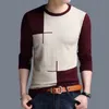 Autumn Casual Men's Sweater O-Neck Slim Fit Knittwear Mens Sweaters Pullover Pullover Men Pull Homme M-3XL 220812