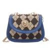 HBP Small Plaids Popularny Trend Dorywczo Torby Kobiet Chain Messenger Torebka Mini Plaid Square Torba