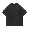 T-shirt da uomo Fashion Rodman Graphic Print Hip Hop Punk Washed Retro T-shirt da uomo Top manica corta Tshirt Oversize Homme Camisa MasculinaMe