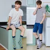 Men039s Socks 10 Parspack Crew Funny Happy Men Christmas Rhombus Kolorowa kominana bawełniana swoboda moda jesień Wielka rozmiar 7665134