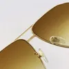 Neue Mode Sonnenbrille 1120SA Pilot Metal Rahmen mit drei Ringen Dekoration Vielseitiger Stil Einfacher und beliebter UV400 -Schutz GL5023410