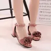 Kids Sandals Shoes Girls Child Flower Sandals Baby Princess Shoes Small Flower Fashion Shoes Girls Open Toe Sandals G220418