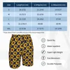 Men's Shorts Cheerful Sunflower Board Bright Yellow Flower Beach Short Pants Elastic Waist Pattern Design Swimming Trunks Plus SizeMen's