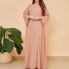 Casual Dresses Dress For Women Elegant Ethnic Embroidery Gilding Jalabiya Muslim Dubai Arabic Moroccan Kaftan Robe Female ClothingCasual