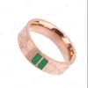 Bagues En Émail Hommes Femmes Amour Bague De Fiançailles Designer Bijoux Vintage Lettre 925 Argent Rose Or Anneaux Couple Titane Acier G Ringe NICE