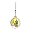 New Christmas creative home gift wooden elk Christmas tree high-end atmosphere with light pendant