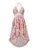 Vestidos casuais vestido de renda de verão mulher boho maxi feminina espaguete strap hellow Out bohemian flor para feminino