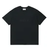 2022 Spring Summer Front 3D Silicon Logo T Shirt tee skateboard överdimensionerade män kvinnor kort ärm tshirt a24