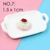 100 PCS Cake Dollhouse Miniature Food Craft Tools Food Dessert Models Decor Pretend Play Mini Kitchen Toppers 1222281