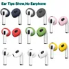 Acessórios para fone de ouvido anti-escorregador tampão de orelha de silicone capa de pele Eartips Fones de ouvido para Apple Airpods 3 dicas de orelha protetora Botões de fone de ouvido