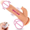 Sex Toy Massager Adult Sex s for Woman Wireless Remote Control Charging Telescopic Vibration Swing Tongue Lick Vagina G-spot Dildo