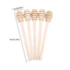 2Pc Practical Long Handle Wood Honey Spoon Mixing Stick Dipper For Honey Jar Coffee Milk Tea Supplies Kitchen Tools