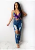 Women Camis Glitter Sequin Butterfly Top Sexy Halter Lace-up Rave Crop Tank Vest Tops