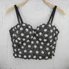 Sexy bra tops diamond beading flowers Push Up Bralet Women's Corset Bustier Bra Night Club Party Cropped Top Vest F2047 220318