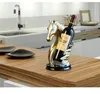 Forma de caballo Pantalla de exhibición Titular de vino Estatua animal Creativo Botella de vino Botella de bastidor Cocina Comedor Bar Barware Barware Estante de vino