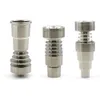 Titanium Nail 6 IN 1 10mm 14mm 18mm Male Female Joint Dual Function GR2 Hookah Glass Bongs Water Pipe Dab Rigs Tools