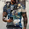 American Graffiti Loft Style Gedrukte T -shirt Mens Korte mouw Ronde nek mode casual retro t -shirt mannen tops tees xxs6xl 220607