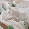 Gauze Table Runner Light and Elegant Farmhouse Decor Perfect for Birthday Party Holiday Home Kitchen Decoration 220615