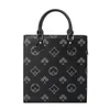 Ladies Leathers axelv￤skor Elegant Classic Printing File Bag Simple Atmosphere Vertical Contrast Color L￤der Handv￤ska Stor PO247V
