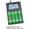 LITOKALA LII-M4 18650 Wyświetlacz LCD Universal Smart Charger 4 Slot Test Pojemność dla 3.7V 1.2V 26650 18650 21700 18500 AA AAA Bateria