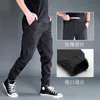 Calça masculina primavera outono alongamento homens causais militares mole -shell à prova d'água de caminhada ao ar livre calça tática de 6xlmen's drak22