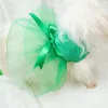 Dog Apparel Fresh Green Pet Skirts Comfortable Lace Mesh Polka Dots Dress Supplies Small Medium Dogs Clothing 2022Dog