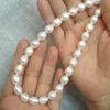 Superbe collier de perle blanc naturel de 18 "en mer du Sud 14K