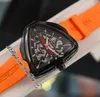 2022 Ventura Elvis80 Skelett H24525331 A2824 Automatisk Mens Watch Pvd All Black Dial Orange Rubber Strap Klockor Super Edition Puretime F05F6