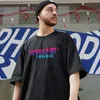 Zazomde hiphop -stil halvärmad stora skjortor män kläder sommar män mode överdimensionerade dj björn tees kläder unga tshirt 220621