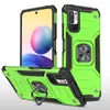 Magnetic Metal Ring Support Armor ShockoProof Fodral för Xiaomi RedMi Not 10 5G 10S 10 PRO Soft TPU Hard PC Back skyddskåpa