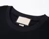 Размер ЕС Женский мужская алфавитная пресбиопия повседневная свободная футболка 2022 Супер текстура с коротким рубашкой для футболки с коротким рубашками