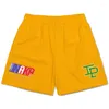 Heren shorts inaka power mannen dames klassieke sportschool training basketbal ademende gaas een laag lopende shortmiers's