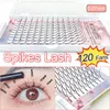 False Eyelashes 8-18mm Spikes Lashes Single Extension Silk Wispy D Curl Tray Premade Volume EyelashesFalse