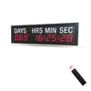 18inch day hour minute and second LED display countdown clock timer with white font indoor remote control hit918r8999782