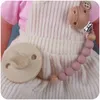 Baby Schnuller Clips Neugeborenen Food Grade Silikon Perlen Schnuller Halter Beißringe Säuglingsernährung Beißring Anti-drop kette