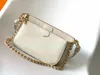 حقائب مصممي الفاخرون الكتف M80399 Pochette Accessoires Classic Bag حقيقية أصلية أزياء النساء الفهدات طباعة محفظة محفظة محفظة