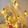 Strängar glödlampor strängbelysning jul ljus led rum dekor träd röd kon tall nålkula