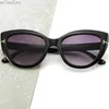 D&T New Fashion Eye Sunglasses Women Men Gradients Lens Frame Leopard Designer Luxury Vintage Sun Glasses UV400