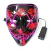 UPS 10 colori maschera LED illuminano maschere per feste The Purge Election Year Great Funny Festival Cosplay Costume Supplies Glow In Dark face sheild