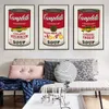 Campbell Soup Conserves Décoration Murale Pop Style Affiche Toile Peinture et Salon Mur Art Imprimer pour Moderne Décor À La Maison