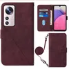 Gevallen voor Xiaomi 12 Pro Redmi Note 11 PRO 11S K50 10C 4G Google Pixel 6A 5G 7 7PRO KAART SLOT Zakelijke Hand Feeling Lijn Houder Lederen Portemonnee Flip Cover Necklace Strap