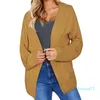 Pulls de femmes Long Cardigan manteau Sweater Mujer Mujer Femme Solide Knited Dames 2022 Vêtements d'hiver automne