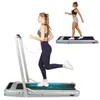 Electric Treadmill 2 in 1 6km/h Folding Running Machine Home Office Walking Pad Fitness Equipment