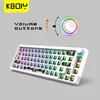 KBDIY TM680ノブスワップメカニカルキーボードキットワイヤレスBluetooth 3モードRGBバックライトゲーマー60％3PIN/5PINスイッチ220427