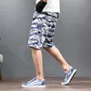 Summer Men's Camouflage Multi-pocket Casual Cargo Shorts Man Loose Bermuda Straight Overalls Short Plus Size 48 W220426