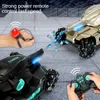 RC -bil Stor 4WD Tank Water Bomb Shooting Competitive RC Toy Big Tank Remote Control Car Multifunktionella Offroad Kids Toy Gift 220815