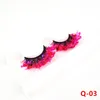 Couleur 3D Faux Cils De Vison Dramatique Paillettes Faux Cils Lumineux Cosplay Costumes Pleine Bande Cils Extension Maquillage